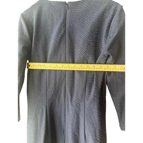 J.McLaughlin Sophia Dress Navy Radio Waves Jacquard Size XS 3/4 Sleeve NWT - Picture 6 of 6